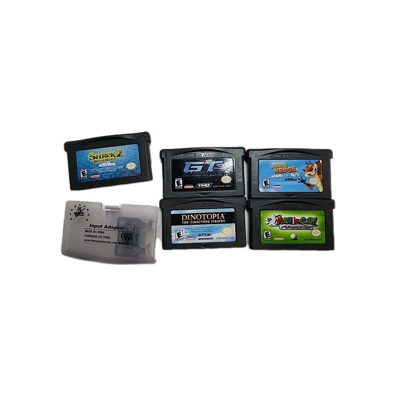 Nintendo Game Boy Advance GBA Clear Glacier AGB-001 - Tested Case With Games gallery