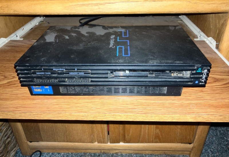 Sony PlayStation 2 Black Home Console (Parts.)