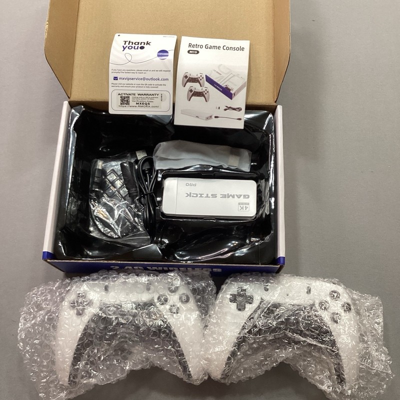 M15 Plus Retro Game Stick 4K HDMI Console 2.4 Wireless Controllers 64GB NEW Box gallery