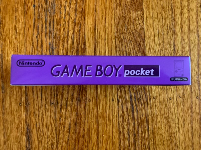 Nintendo Game Boy Pocket clear purple console system in box IPS backlit screen gallery