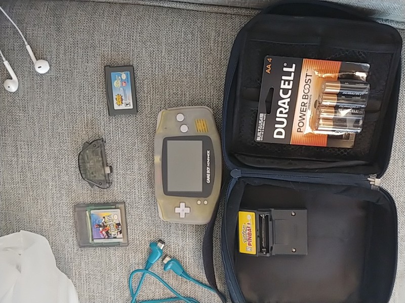 Nintendo Game Boy Advance Glacier with lots of extra accessories and games gallery