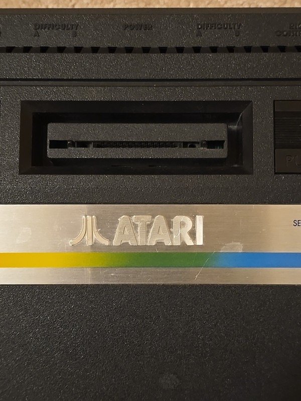 Atari Junior Jr 2600 Long Rainbow Strip Console System Tested Working Nice USA gallery