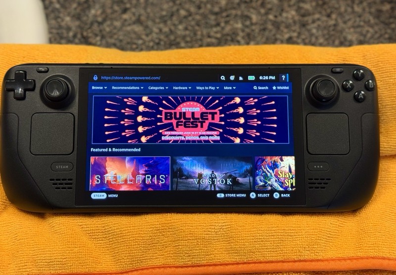 Valve Steam Deck OLED 1TB Handheld Console Black – Charger Included