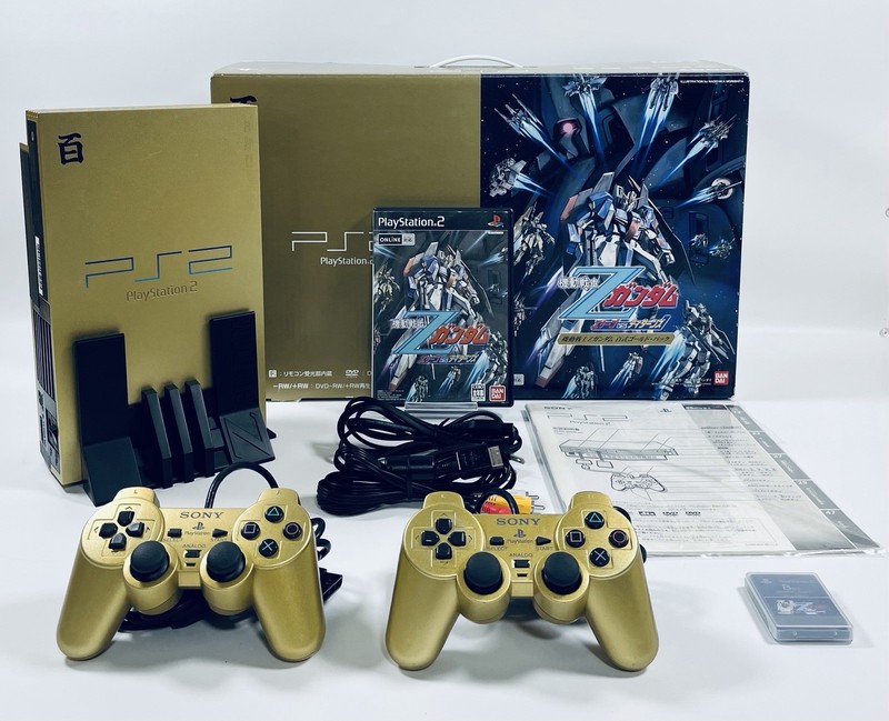 🌟 SONY PlayStation 2 Z Gundam Hyaku-Shiki Gold Pack Limited Edition 🌟 gallery