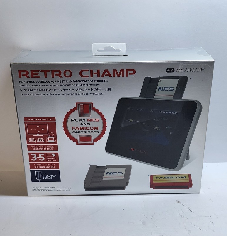 My Arcade Retro Champ: Portable Gaming Console Compatible Nintendo NES & Famicom