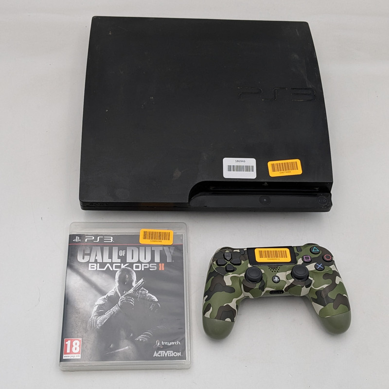 Sony PlayStation 3 Slim Home Console w/ Controller & Call of Duty Gaming Disc