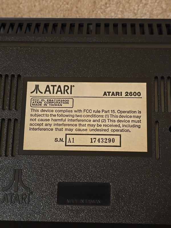 Atari Junior Jr 2600 Long Rainbow Strip Console System Tested Working Nice USA gallery