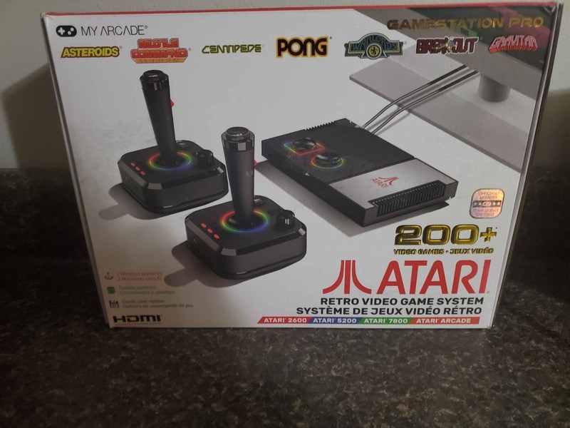 My Arcade Atari GameStation Pro HDMI Console Games 7000 – 2 Wireless Controllers