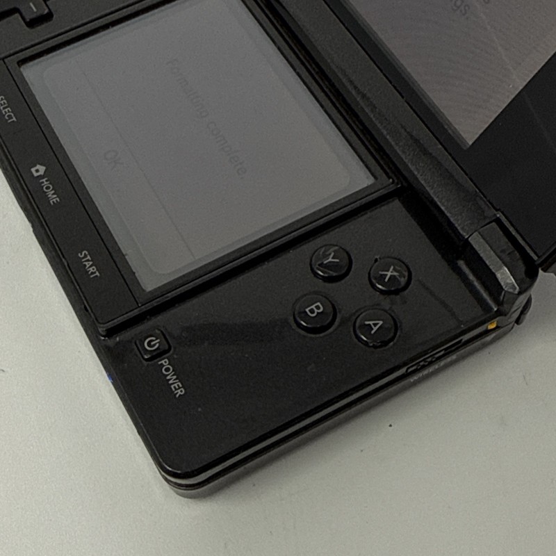 Nintendo 3DS Cosmo Black Handheld Console System CTR-001 Tested Stylus Cable 2GB gallery