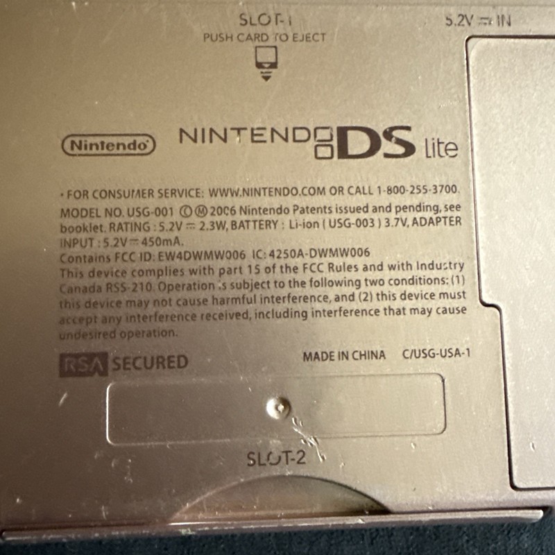 Nintendo DS Lite USG-001 Pink Handheld With Charger gallery