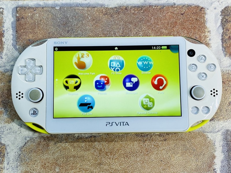 Sony PS Vita Lime Green / White PCH 2000 ZA13 Charger 8GB Mobile Case No.3 DDP gallery