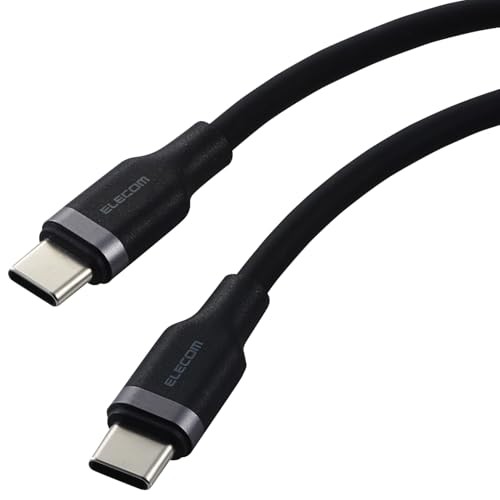ELECOM USB Type-C Cable 1m 100W PD Compatible Fast Charging Smooth and Soft