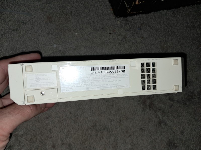Nintendo Wii RVL-001 512 MB Home Console - White missing top flap gallery