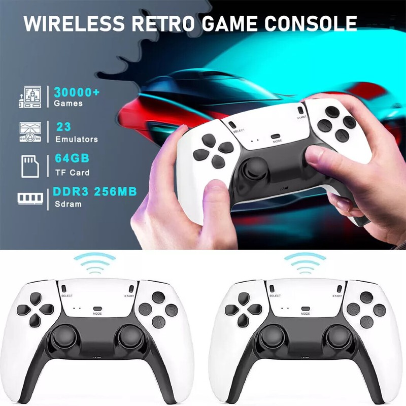 4K 64G HDMI TV Video Game Stick M15 Gaming Console Gamepad 2 Wireless Controller gallery