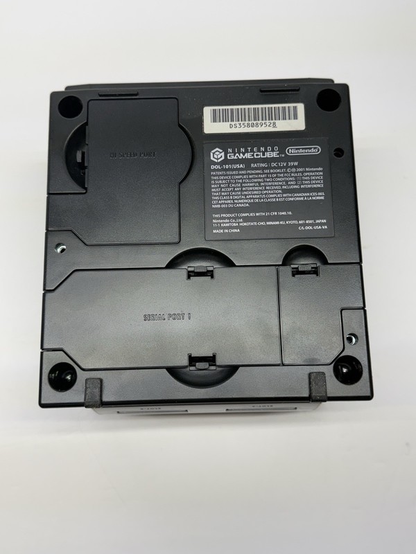 Nintendo GameCube Black Console Composite RCA w/ cables and x men game gallery