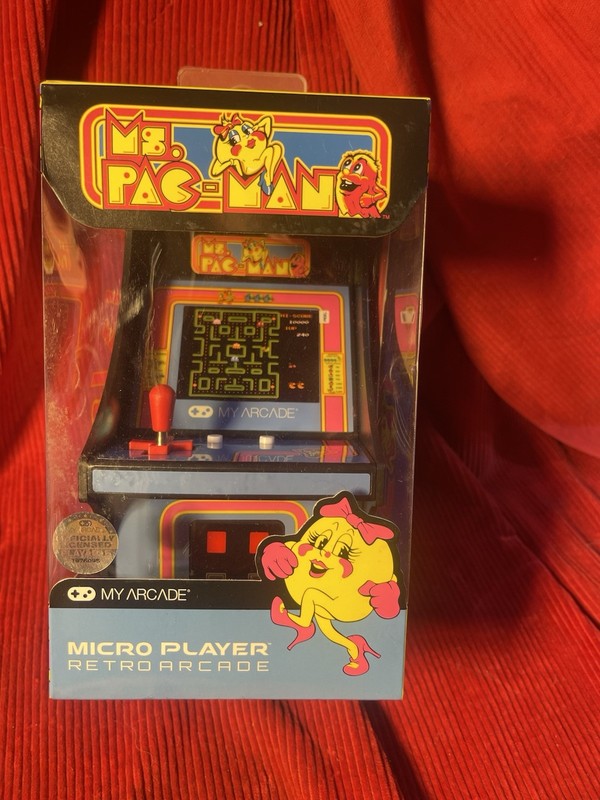 Ms. Pac-Man Micro Player Retro Arcade Game New