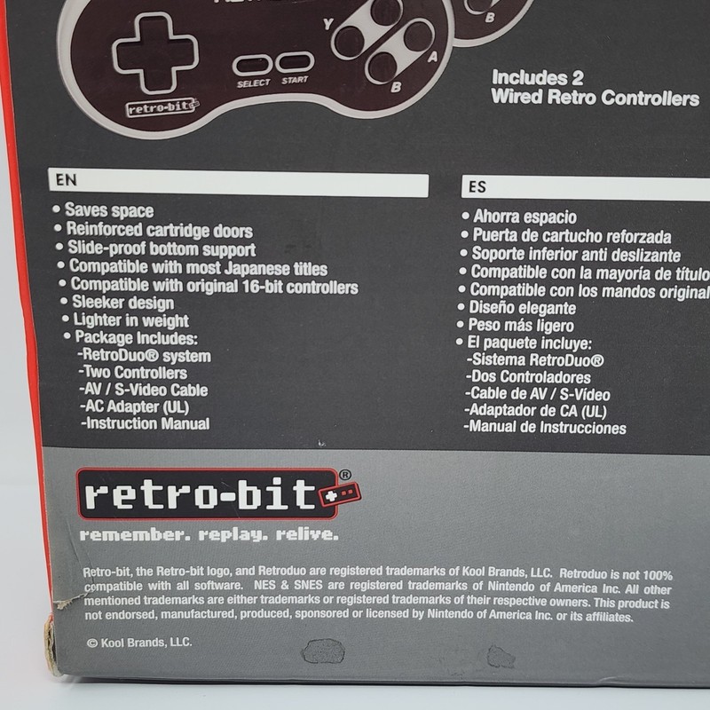 Retro-Bit Retro Duo 8-Bit & 16-Bit Dual Retro Video Game System V3.0 gallery