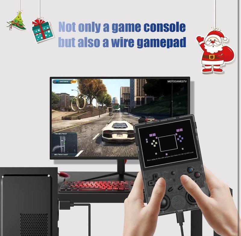 Portable RG353VS Retro Game Console with 3.5'' IPS Display & 5G WiFi Support gallery