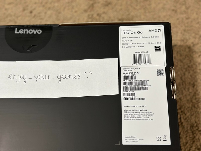 Lenovo LEGION GO 8.8″ 144Hz Gaming Handheld AMD Ryzen Z1 Extreme 2TB – Ship ASAP