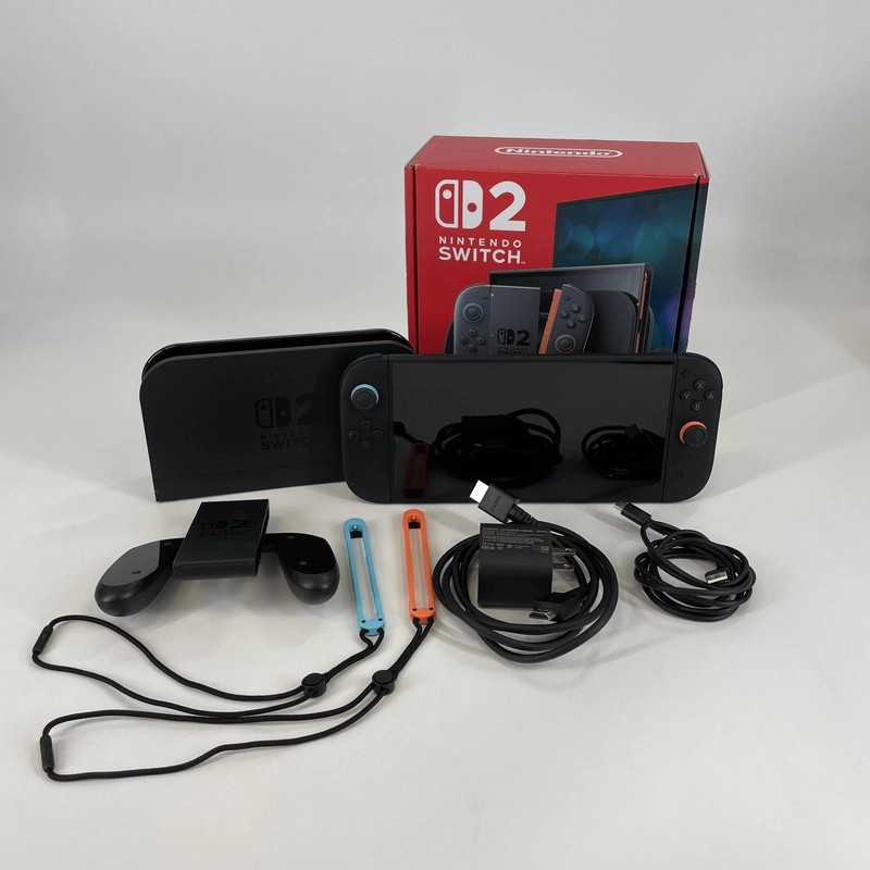 Nintendo Switch 2 Handheld Console Black 256GB w/ Controllers – Open Box