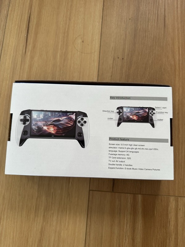 X9 5.5-Inch Handheld Game Console 8G AV Output TF Card Black/White gallery