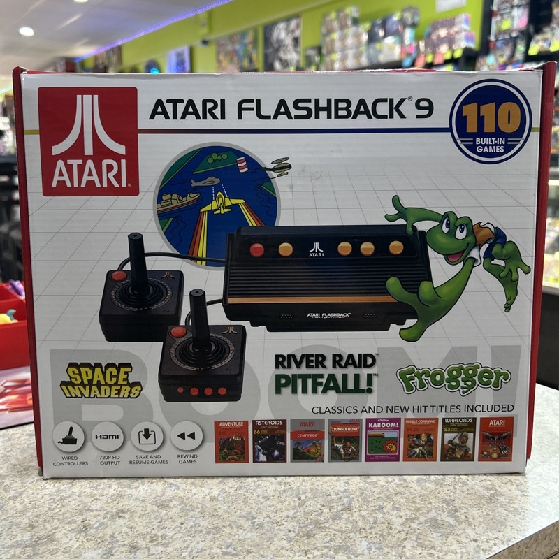 Atari Flashback 9 AR3050 HDMI Game Consoles with Wired Joystick Controllers