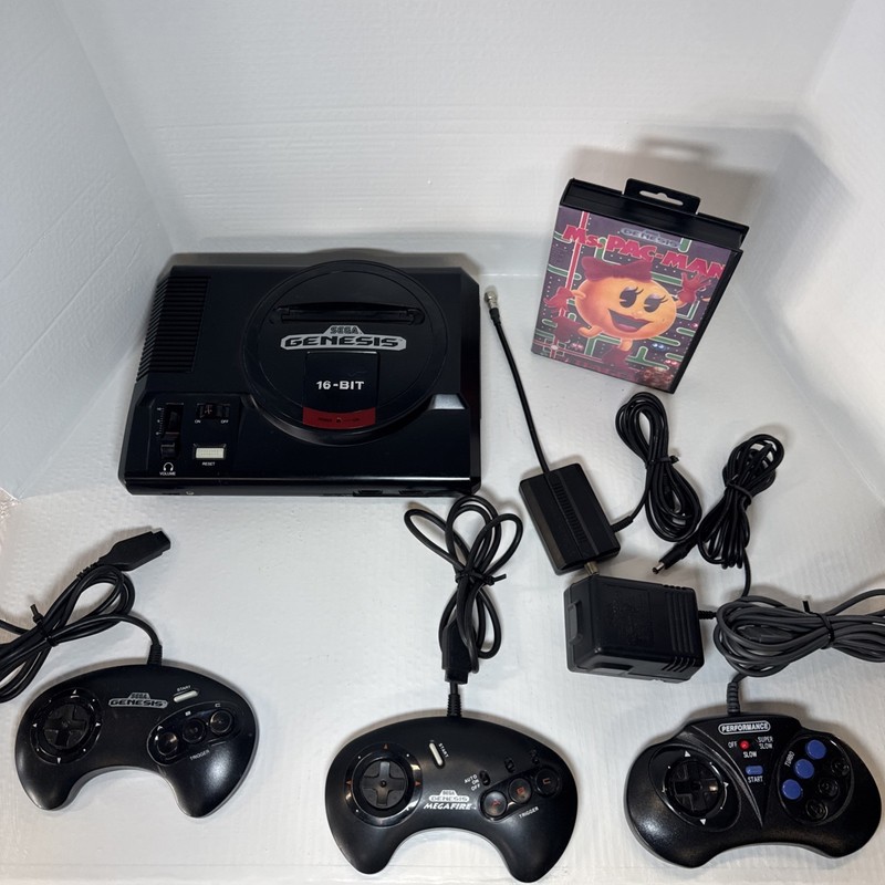 Sega Genesis 1601 (High Definition Graphics) Console System Bundle w/ Ms. Pacman