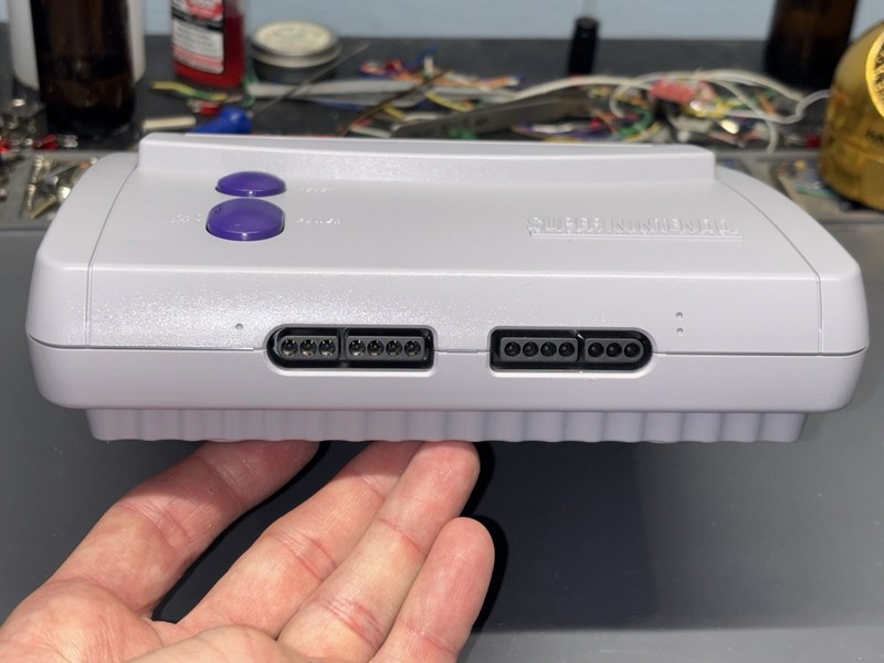 Ultimate SNES RGB Super Nintendo Console Mini Jr. 1 Chip Region Region LED gallery
