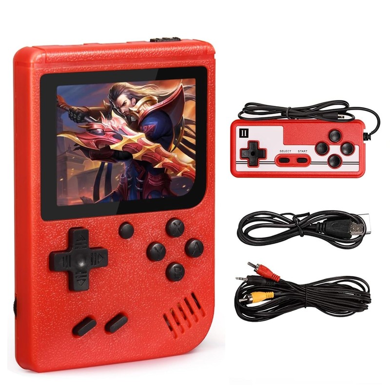 Built in 500 Classic Games Handheld Retro Video Game Console Double Game Gift US gallery