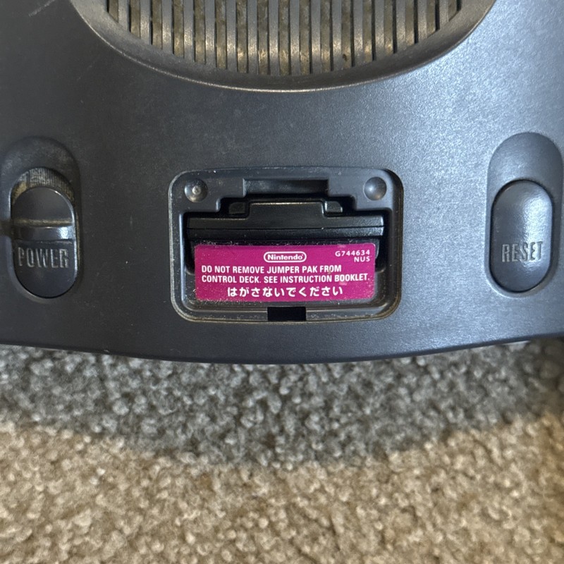 Nintendo 64 Console Only OEM N64 System Tested Working with OEM Jumper Pak USA gallery