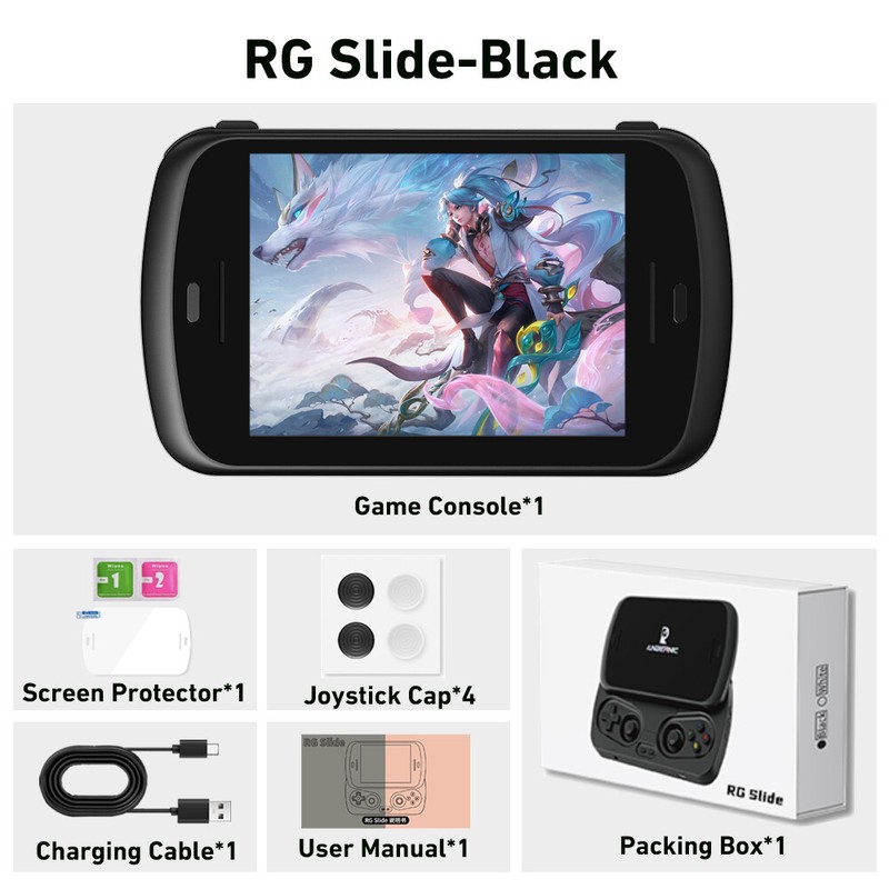 ANBERNIC RG Slide Android13 Handheld Game Console 4.7″ LTPS In-Cell Screen Gifts