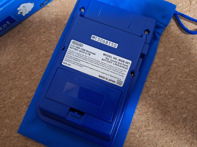 Gameboy Pocket Console LIONS BLUE MGB-001 GBP Console *HOLY GRAIL w/ POUCH* 3 gallery