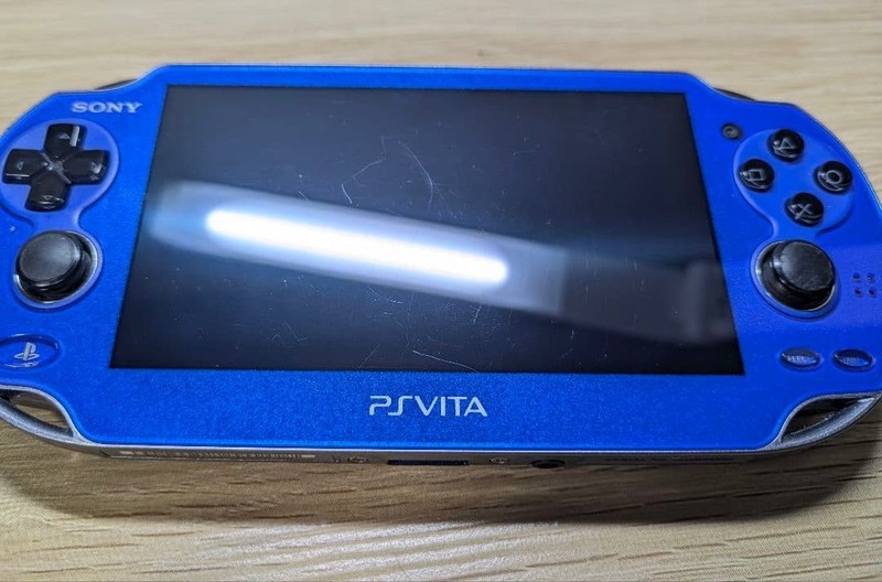 PS Vita Sapphire Blue PCH 1000 ZA04 Wi-Fi Model Console Charger Set Sony PSV gallery