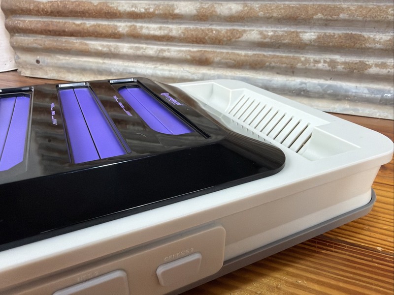 Hyperkin Retron 5 - Console Only (no cords) Grey w/ purple AS IS PARTS or REPAIR gallery