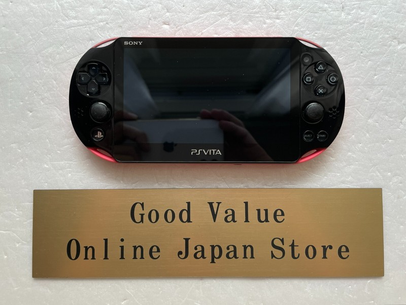Sony PS Vita PCH-2000 ZA15 Pink Black Wi-Fi Model Console Used from Japan