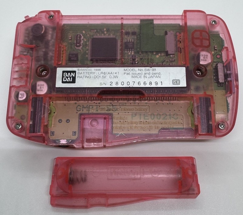 Bandai Wonder Swan Console Only Skeleton Pink WonderSwan JAPAN Handheld Used gallery