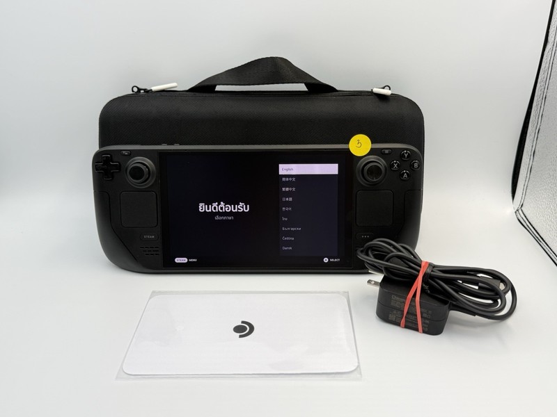 Valve Steam Deck OLED 1TB Black Handheld Console Case Charger Anti Glare BH 100%