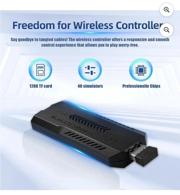 GameStick Lite 4K Ultra HD Wireless HDMI Microconsole Classic Games gallery