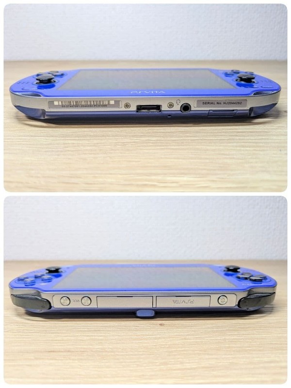 PS Vita Sapphire Blue PCH 1000 ZA04 Wi-Fi Model Console Charger Set Sony PSV gallery