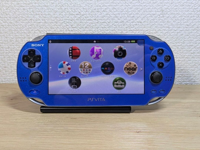PS Vita Sapphire Blue PCH 1000 ZA04 Wi-Fi Model Console Charger Set Sony PSV gallery