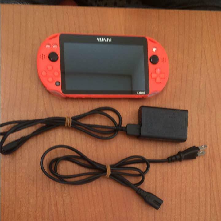 Playstation vita Wi-Fi model NEON ORANGE PCH-2000 ZA24 game sony PSVITA