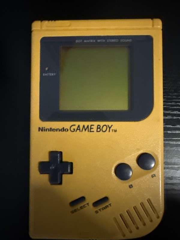 Nintendo Game Boy – DMG-01 – Yellow – Cleaned Tested and Working!