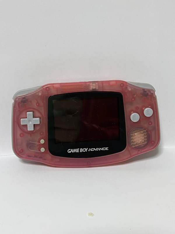 Nintendo Game Advance Clear Pink AGB-001 Handheld Console Tested Work USA Seller