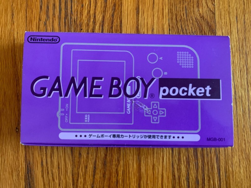 Nintendo Game Boy Pocket clear purple console system in box IPS backlit screen gallery