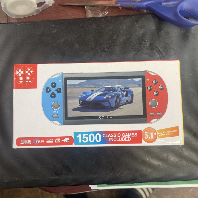 X7 Plus Handheld Game Console 5.1" Screen 1500 Games Included