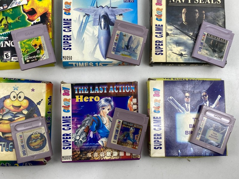 Nintendo Super Game Boy Color THE LAST ACTION Hero Battletoads Cartridge China gallery
