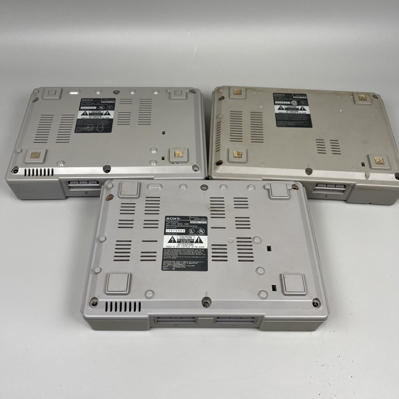 Lot of 3 Sony PlayStation 1 PS1 For Repair/Parts Disc Read Issue, No Picture gallery