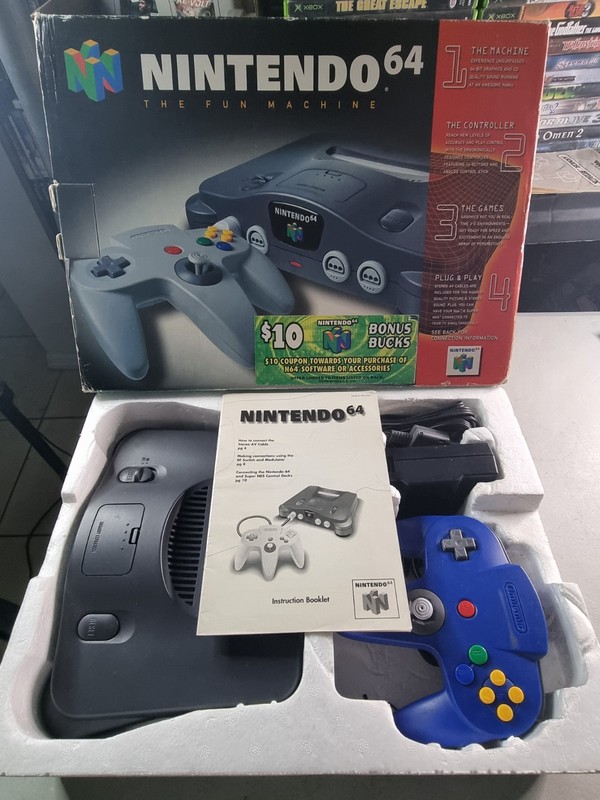 Nintendo 64 Console Original in Box 1996 N64 With Manual Oem All