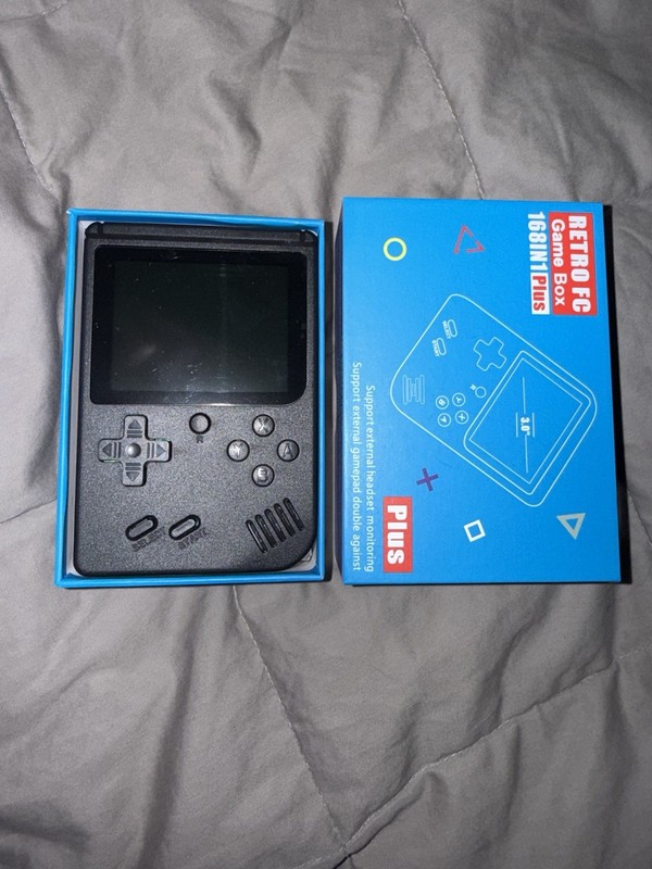 Jafatoy RETRO FC 168IN1 Plus Handheld Console Black, Supports Headset & Gamepad gallery