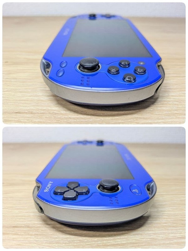 PS Vita Sapphire Blue PCH 1000 ZA04 Wi-Fi Model Console Charger Set Sony PSV gallery